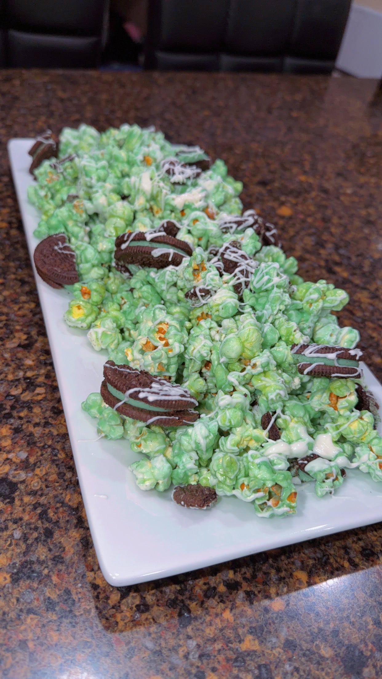 Mint Oreo Popcorn